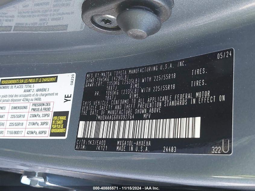 TOYOTA COROLLA CROSS XLE 2024