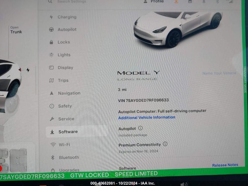 TESLA MODEL Y LONG RANGE/RWD 2024
