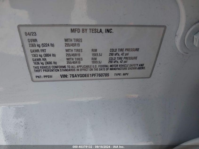 TESLA MODEL Y AWD/LONG RANGE DUAL MOTOR ALL-WHEEL DRIVE 2023