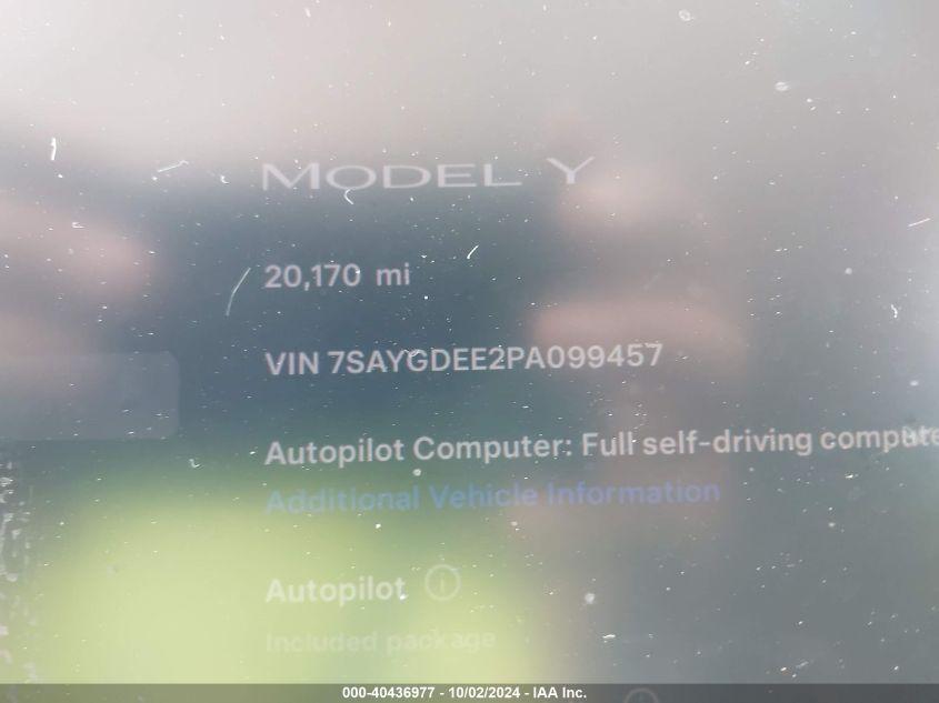 TESLA MODEL Y AWD/LONG RANGE DUAL MOTOR ALL-WHEEL DRIVE 2023