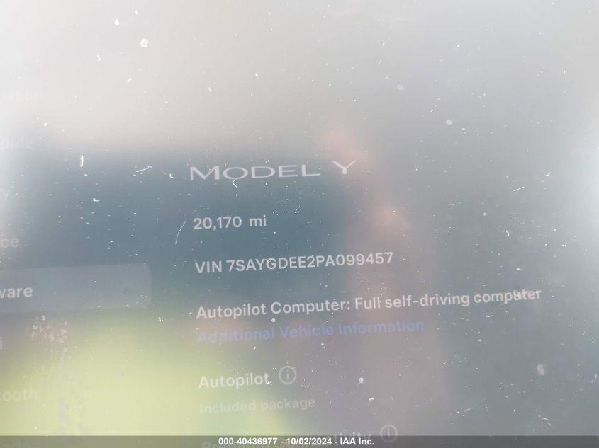 TESLA MODEL Y AWD/LONG RANGE DUAL MOTOR ALL-WHEEL DRIVE 2023
