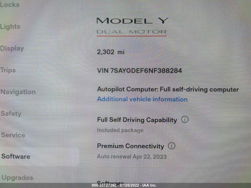 TESLA MODEL Y PERFORMANCE 2022