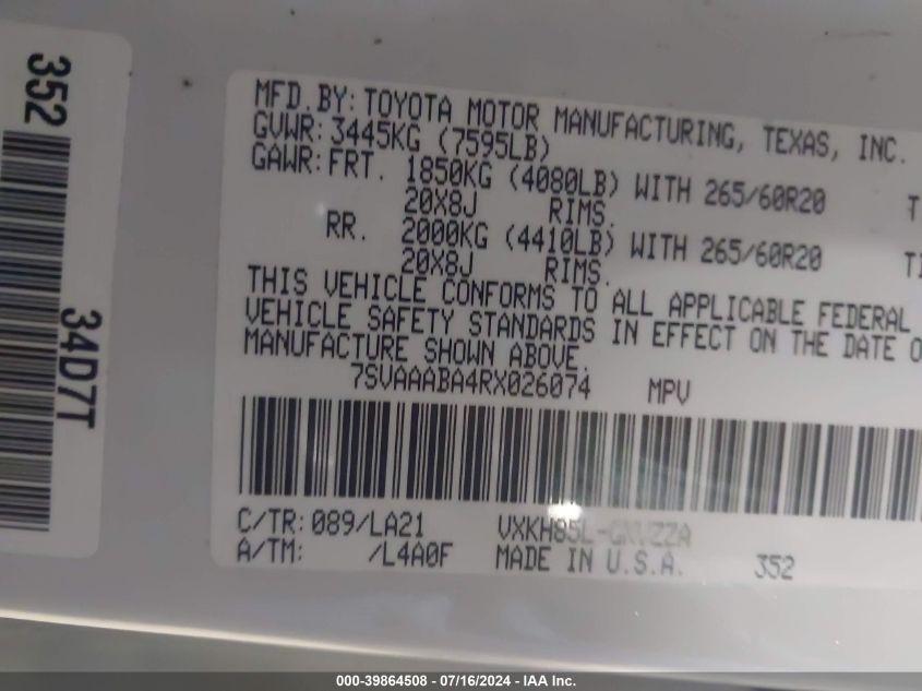 TOYOTA SEQUOIA PLATINUM 2024