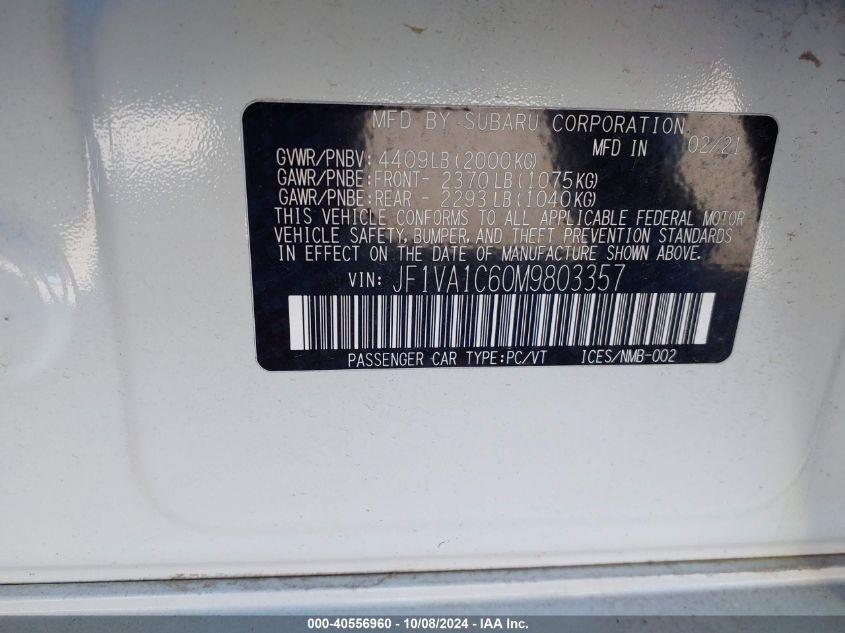 SUBARU WRX PREMIUM 2021