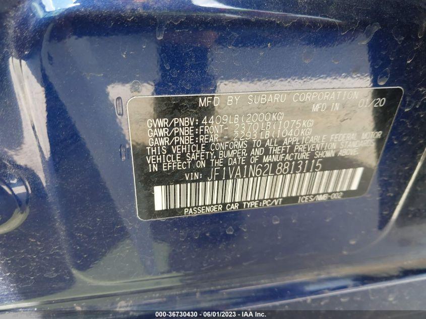 SUBARU WRX LIMITED 2020