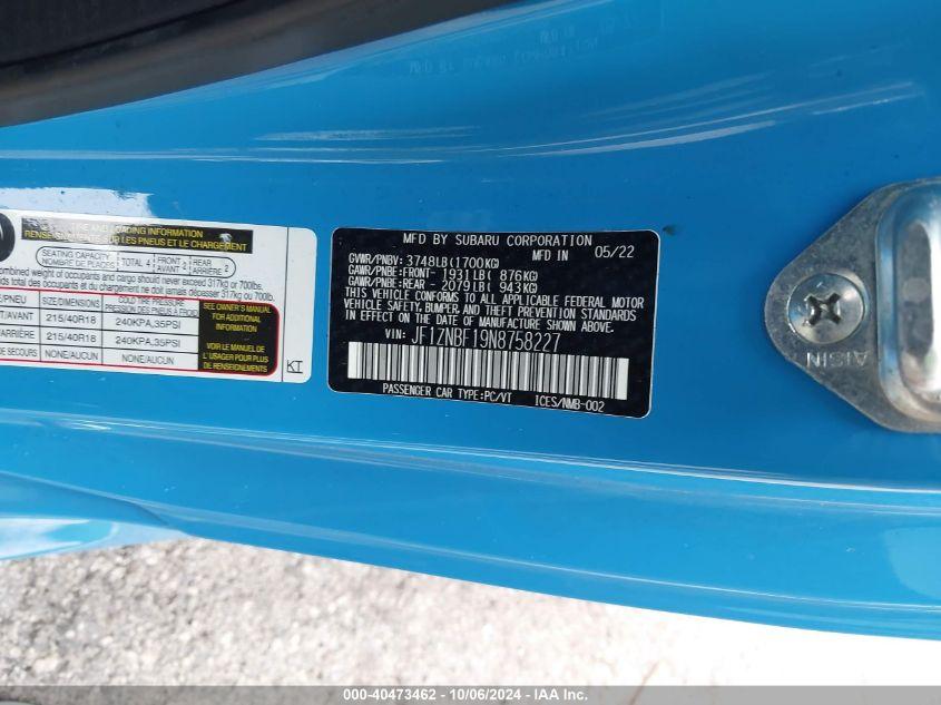 TOYOTA GR86 PREMIUM 2022