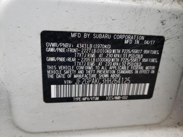 SUBARU CROSSTREK  2017