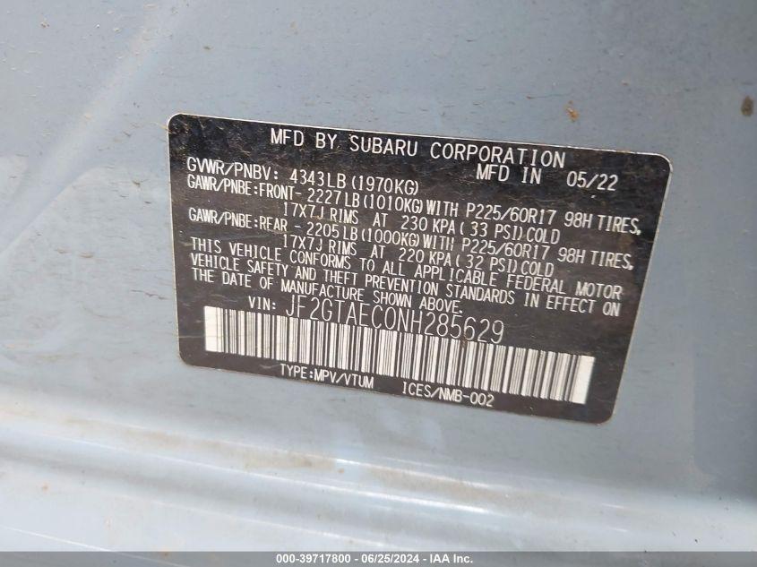 SUBARU CROSSTREK PREMIUM 2022