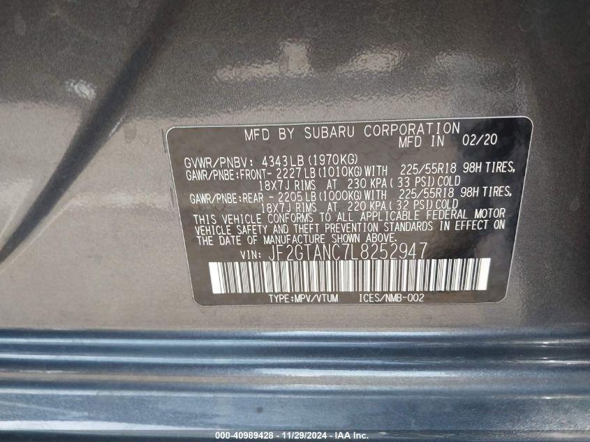 SUBARU CROSSTREK LIMITED 2020