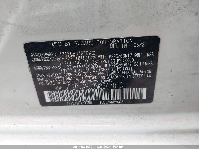 SUBARU CROSSTREK PREMIUM 2021