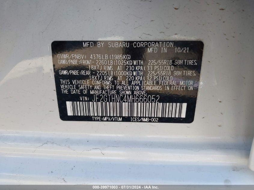 SUBARU CROSSTREK LIMITED 2021