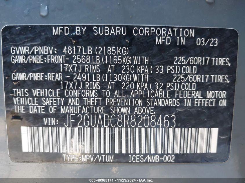 SUBARU CROSSTREK PREMIUM 2024