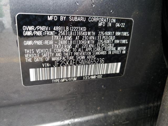 SUBARU FORESTER P 2022