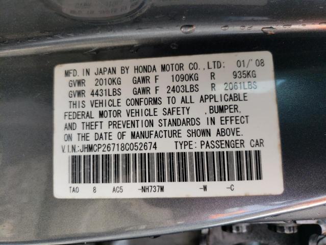 HONDA ACCORD EX 2008