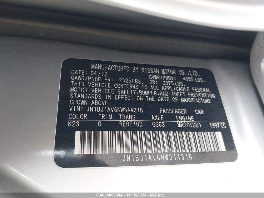 NISSAN ROGUE SPORT S 2022