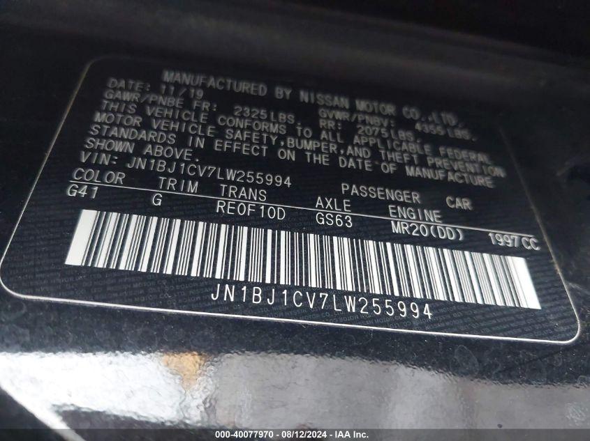 NISSAN ROGUE SPORT S/SV/SL 2020