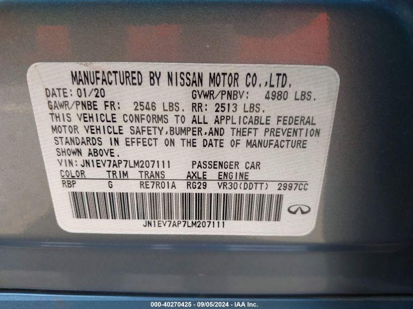 INFINITI Q50 LUXE 2020