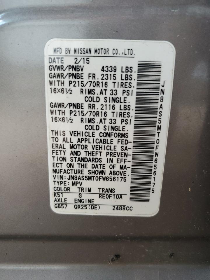 NISSAN ROGUE SELE 2015