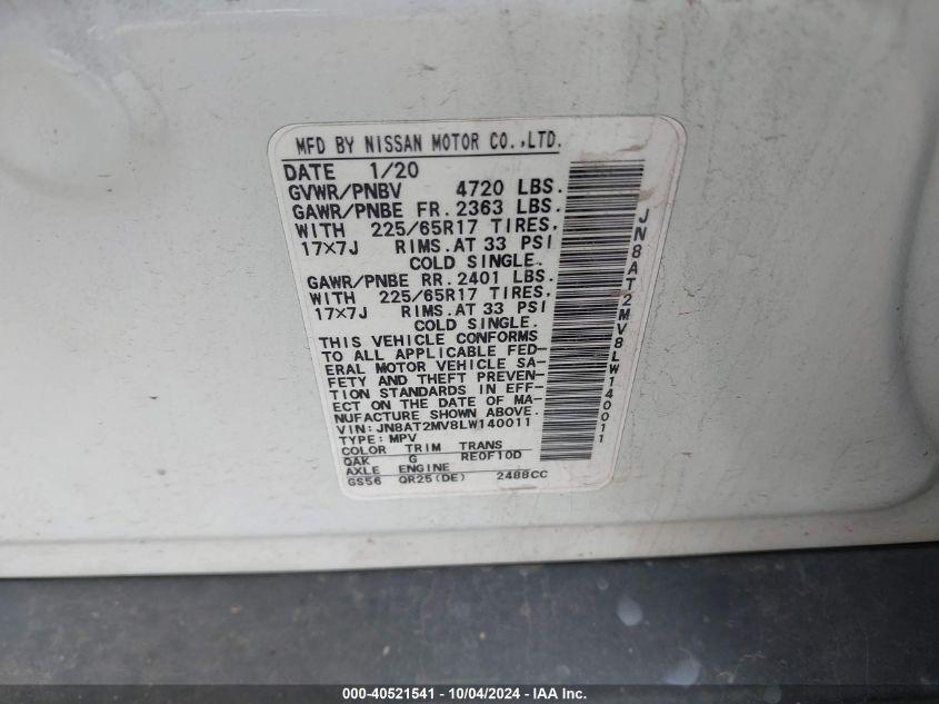 NISSAN ROGUE S INTELLIGENT AWD 2020