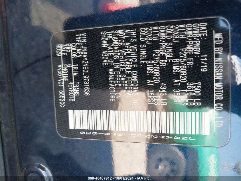 NISSAN ARMADA PLATINUM 4WD 2020