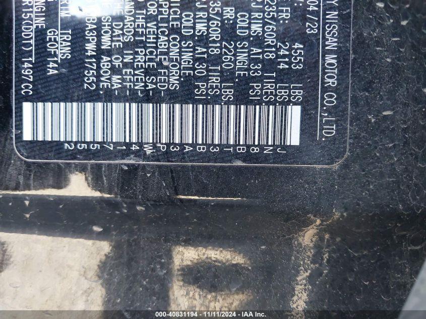 NISSAN ROGUE SV FWD 2023