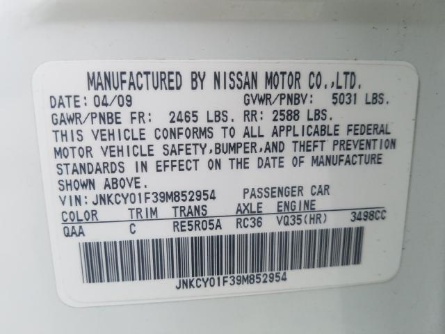 INFINITI M35 BASE  2009