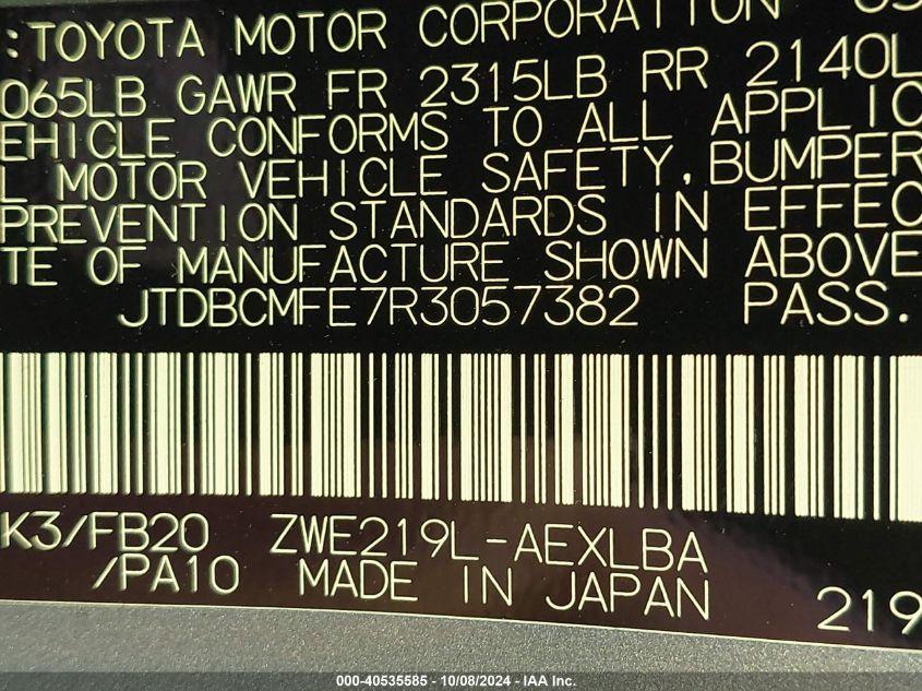 TOYOTA COROLLA HYBRID LE 2024