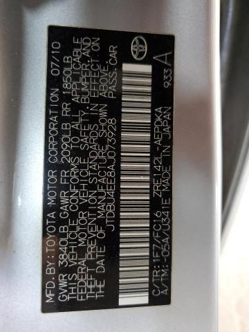 TOYOTA COROLLA BA 2010