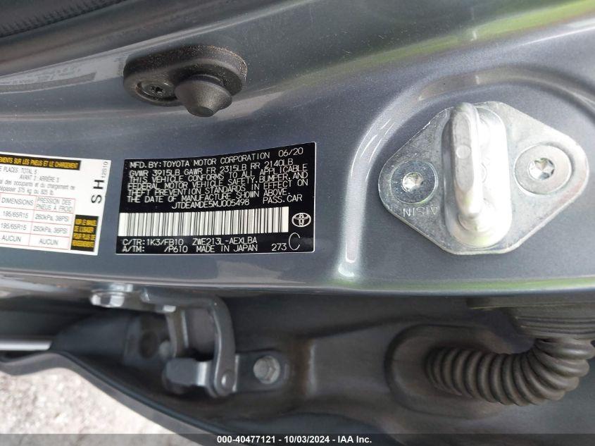 TOYOTA COROLLA HYBRID LE 2021