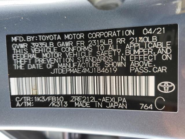 TOYOTA COROLLA LE 2021