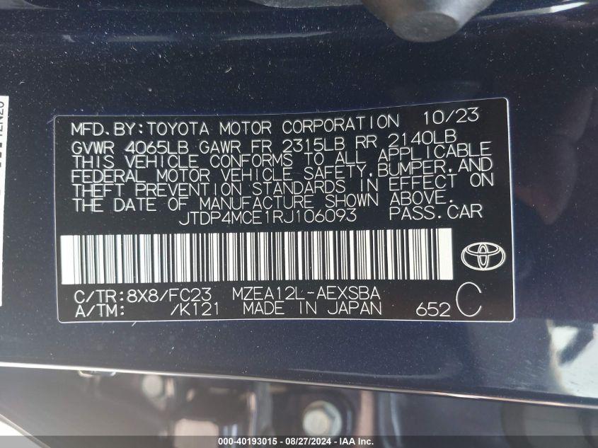 TOYOTA COROLLA SE 2024