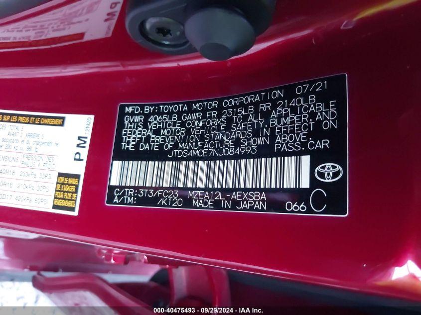 TOYOTA COROLLA SE 2022