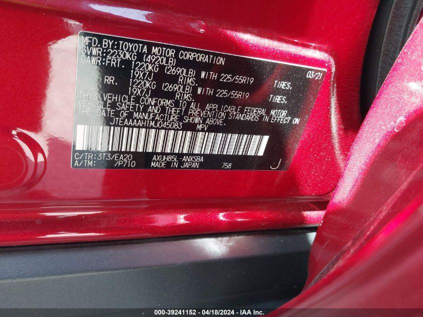 TOYOTA VENZA LIMITED 2021