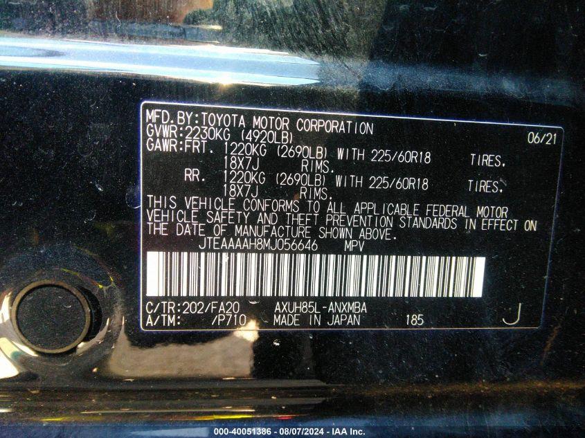 TOYOTA VENZA LE 2021