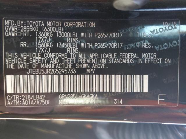 TOYOTA 4RUNNER SR 2016