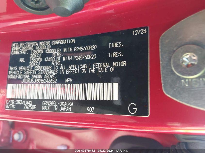 TOYOTA 4RUNNER LIMITED 2024