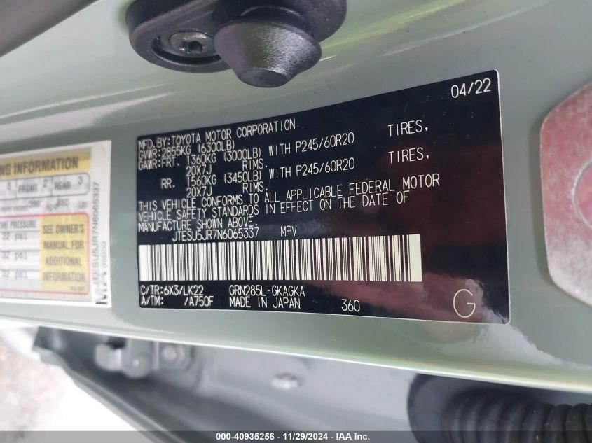 TOYOTA 4RUNNER TRD SPORT 2022