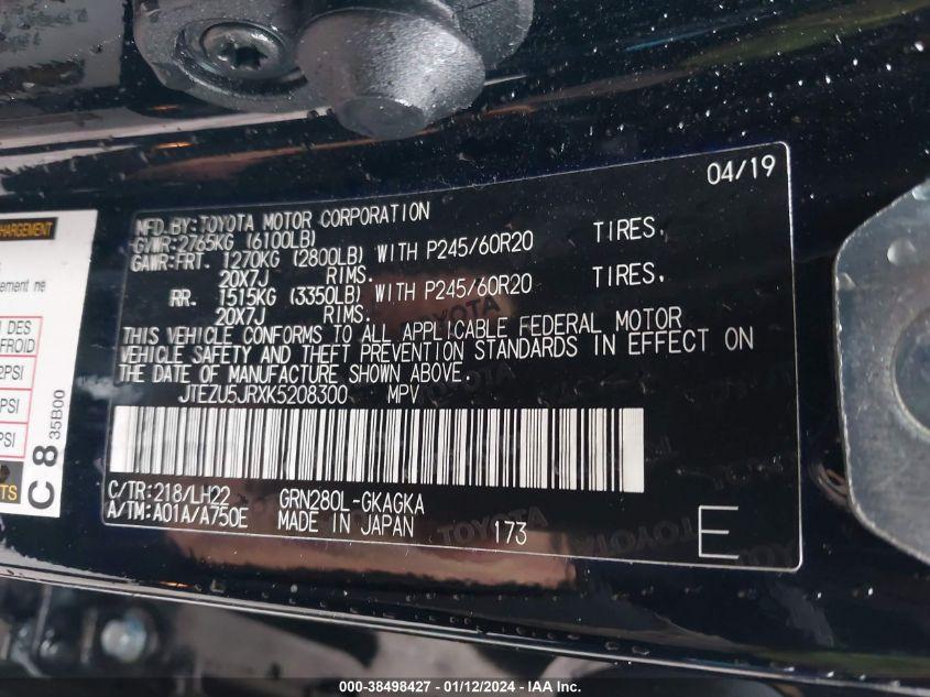 TOYOTA 4RUNNER LIMITED NIGHTSHADE 2019