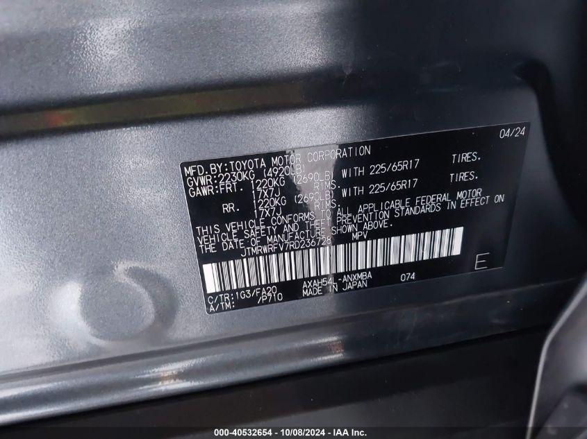 TOYOTA RAV4 HYBRID XLE 2024