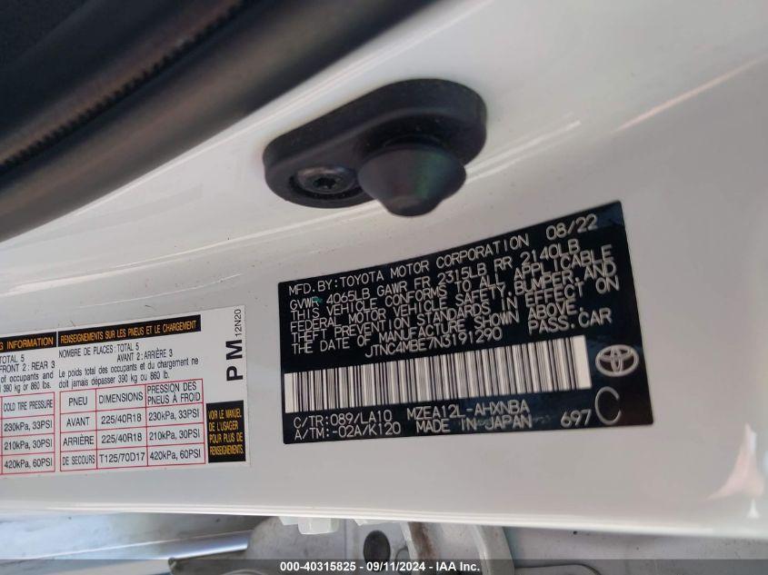 TOYOTA COROLLA XSE 2022