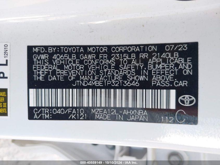 TOYOTA COROLLA SE 2023