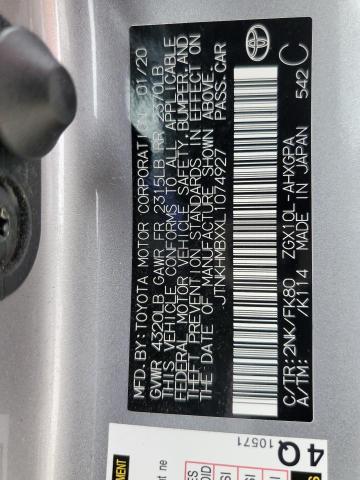 TOYOTA C-HR XLE 2020