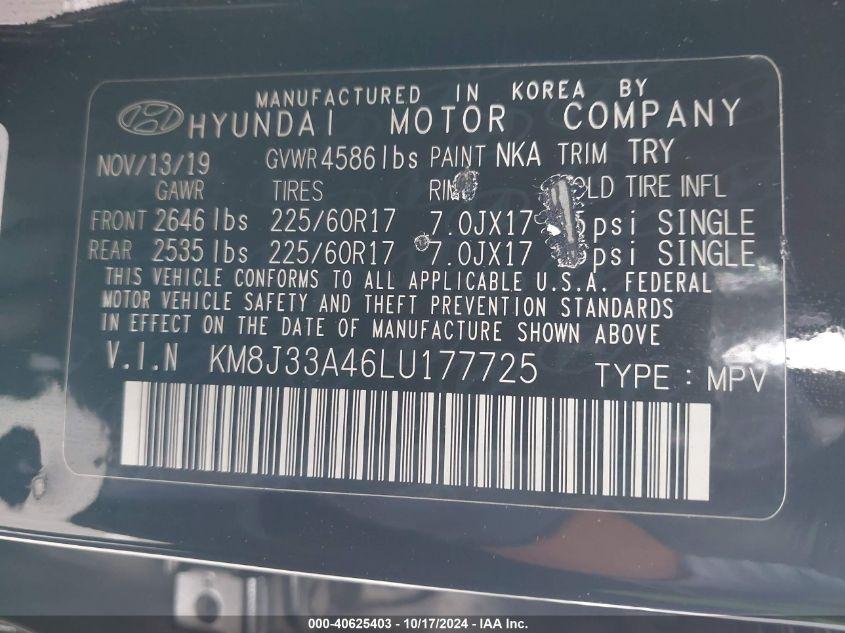 HYUNDAI TUCSON VALUE 2020