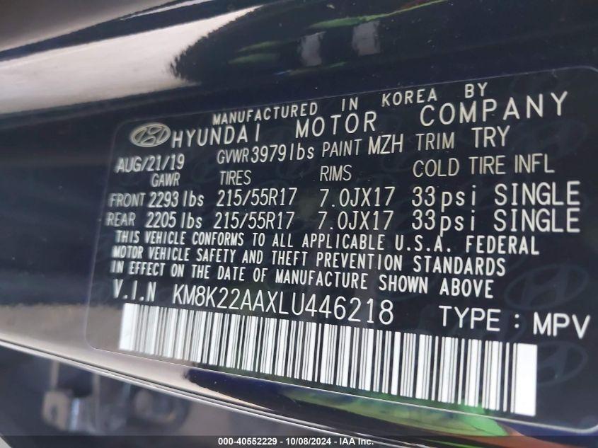 HYUNDAI KONA SEL 2020