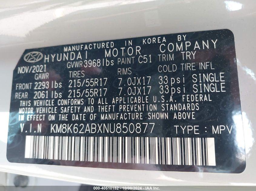 HYUNDAI KONA SEL 2022