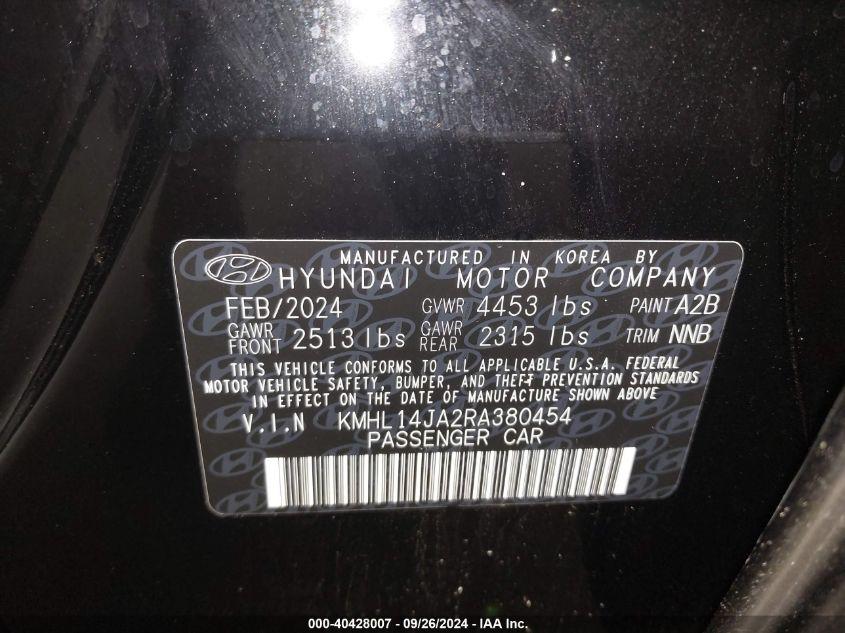 HYUNDAI SONATA SEL 2024