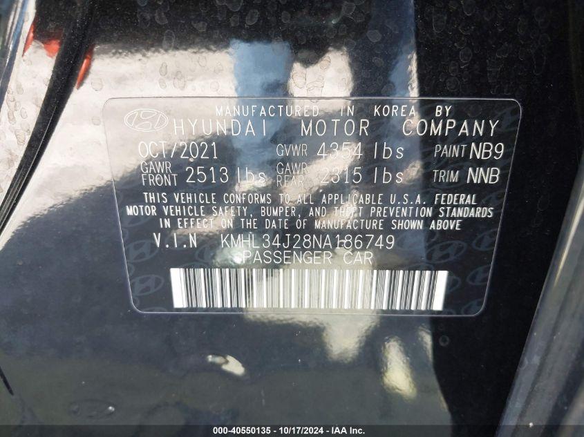 HYUNDAI SONATA LIMITED 2022