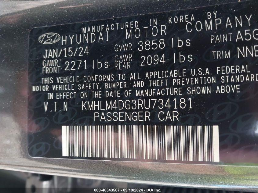 HYUNDAI ELANTRA SEL 2024