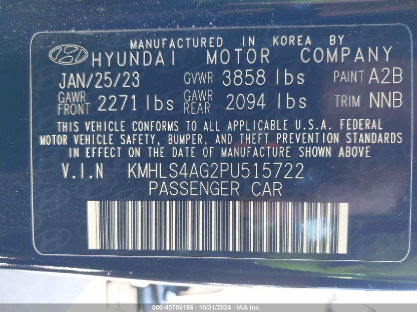 HYUNDAI ELANTRA SEL 2023