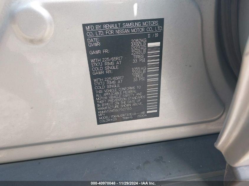 NISSAN ROGUE SV FWD 2020